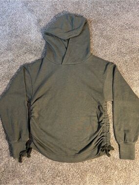 NWT Aerie Women’s Olive Knit Hooded Pullover Drawstring Long Sleeve Sz XS
